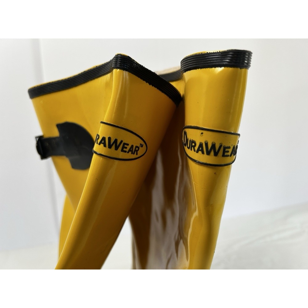 Uline Rubber Boots Yellow Durawear Size 12 S-10486 - Picture 3 of 11